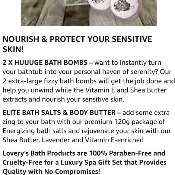 👀50% OFF👀🧴🛁 NWT‼️Lovery 10-piece Lavender & Jasmine Scented At Home Spa Kit - Picture 14 of 15